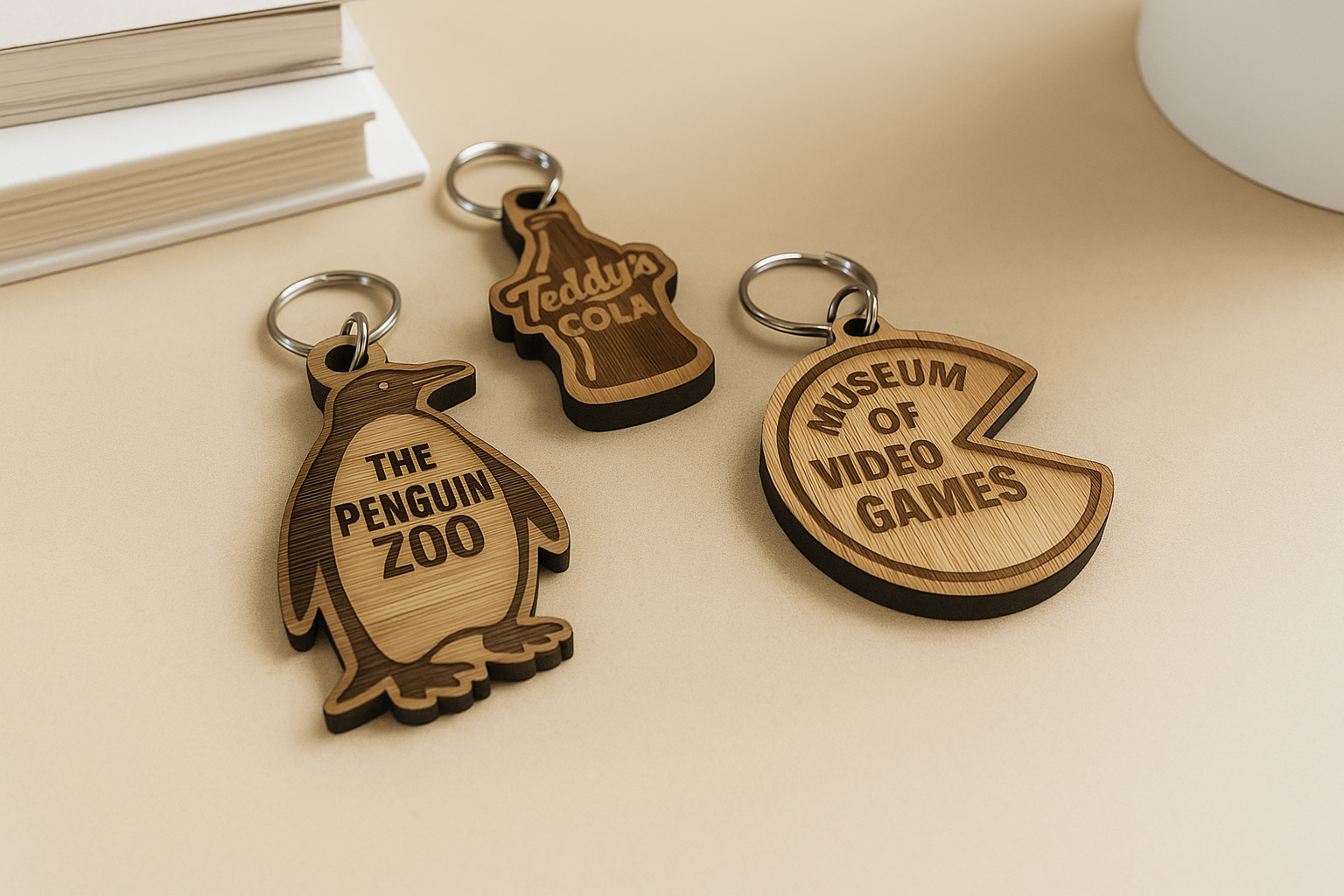 Bespoke Bamboo Keyrings